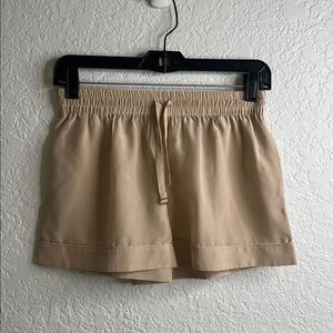 La Perla 100% Silk Sleep Shorts in Nude Sz 4